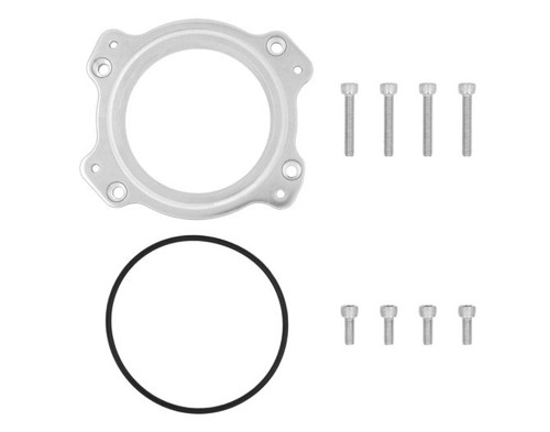 Throttle Body Adapter - O-Ring / Hardware - Aluminum - Clear Anodized - GM GenV LT-Series to GM LT-Series - Each