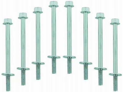 Valve Cover Fastener - Bolt - 1/4-20 in Thread - 3.750 in Long - Hex Head - Washers Included - Steel - Chrome - Center Bolt - Small Block Chevy - Kit