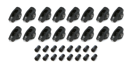Rocker Arm - Pro Series Billet - 7/16 in Stud Mount - 1.50 Ratio - Full Roller - Aluminum - Black Anodized - Small Block Chevy - Set of 16 Rocker Arm - Pro Series Billet - 7/16 in Stud Mount - 1.50 Ratio - Full Roller - Aluminum - Black Anodized - Small Block Chevy - Set of 16