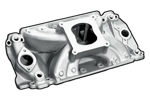 Intake Manifold - Hurricane - Square Bore - Single Plane - Rectangle Port - Aluminum - Natural - Big Block Chevy - Each Intake Manifold - Hurricane - Square Bore - Single Plane - Rectangle Port - Aluminum - Natural - Big Block Chevy - Each