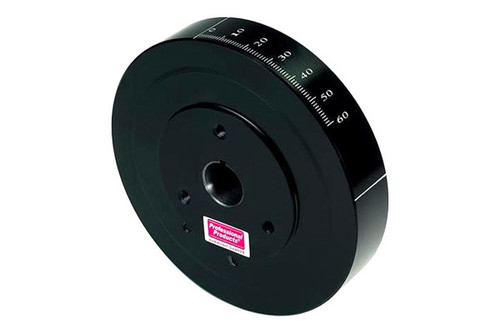 Harmonic Balancer - PowerForce - 8.000 in OD - Steel - Black - External Balance - Small Block Chevy - Each