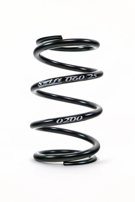 Coil Spring - Barrel - 2.5 in ID - 6 in Length - 100 lb/in Spring Rate - Black Powder Coat - Each Coil Spring - Barrel - 2.5 in ID - 6 in Length - 100 lb/in Spring Rate - Black Powder Coat - Each