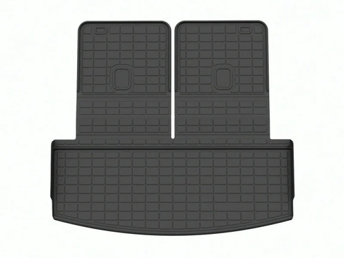 SeatBack / Cargo Liner - HP - Behind 3rd Row - Plastic - Black / Textured - Ford Midsize SUV 2020-25 - Each