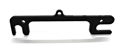 Control Arm Shim - Upper - 6 in Center Spacing - 1/4 in - Aluminum - Black Anodized - Each