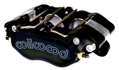 Brake Caliper - Dynapro - 4 Piston - Aluminum - Black Powder Coat - 13.060 in OD x 0.830 in Thick Rotor - 5.250 in Lug Mount - Each
