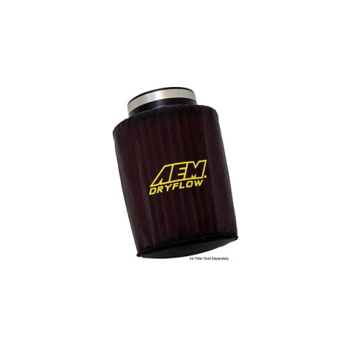 Air Filter Wrap - DryFlow - Reusable - 6 in OD Base - 5.125 in OD Top - 7-.125 in Tall - Silicone Treated - Polyester - Black - Each Air Filter Wrap - DryFlow - Reusable - 6 in OD Base - 5.125 in OD Top - 7-.125 in Tall - Silicone Treated - Polyester - Black - Each