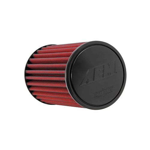 Air Filter Element - DryFlow - Clamp-On - Conical - 6 in Base - 5-1/8 in Top Diameter - 9-1/8 in Tall - 2-3/4 in Flange - Synthetic - Red - Universal - Each