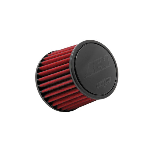 Air Filter Element - DryFlow - Clamp-On - Conical - 6 in Base - 5-1/8 in Top Diameter - 5-1/8 in Tall - 3 in Flange - Synthetic - Red - Universal - Each