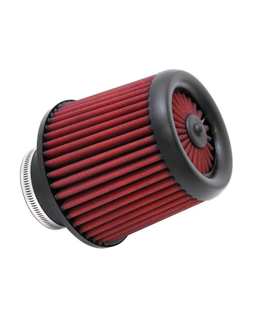 Air Filter Element - Race DryFlow - Clamp-On - Conical - 6 in Base - 5 in Top Diameter - 5.563 in Tall - 3 in Flange - Synthetic - Red - Universal - Each