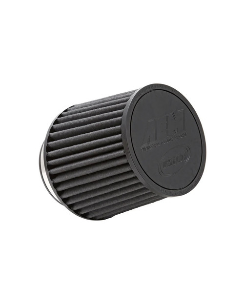 Air Filter Element - DryFlow - Clamp-On - Conical - 6 in Base - 5.125 in Top Diameter - 5.25 in Tall - 4 in Flange - Synthetic - Black - Universal - Each