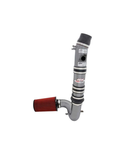 Air Induction System - Cold Air Intake - Reusable Dry Filter - Aluminum - Gray Powder Coat - Mazda RX-8 2004-11 - Kit