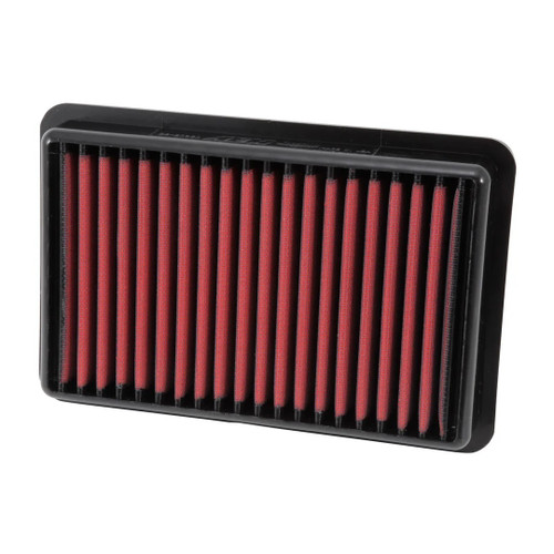Air Filter Element - DryFlow - Panel - 10.75 x 7.125 in - 1.625 in Tall - Synthetic - Red - Various Mazda Applications - Each