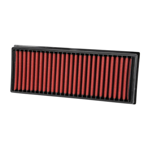 Air Filter Element - DryFlow - Panel - 13.438 x 5.313 in - 1.625 in Tall - Synthetic - Red - Various Audi / Volkswagen / Seat Applications - Each
