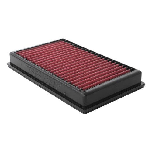 Air Filter Element - DryFlow - Panel - 11.406 x 7 in - 1.5 in Tall - Synthetic - Red - Various Audi / Skoda / Volkswagen Applications - Each