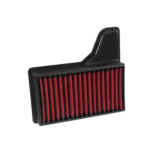 Air Filter Element - DryFlow - Panel - 11.344 x 10.375 in - 2.281 in Tall - Synthetic - Red - Ford Mustang 2015-23 - Each