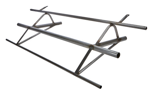 Bumper - Asphalt Outlaw - Front - 1.5 in OD Tube - 0.058 in Wall - Steel - Natural - Each