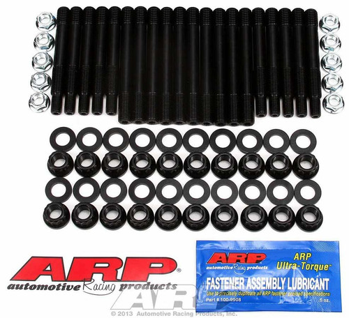 Main Stud Kit - 12 Point Nuts - 4-Bolt Mains - Chromoly - Black Oxide - Vortec - Big Block Chevy - Kit