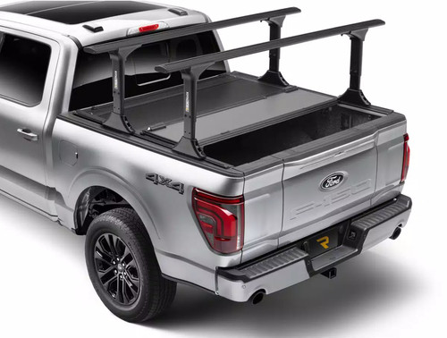 Tonneau Cover - Bakflip MX4 TS - Folding - Clamp-On - Aluminum - Black - 6 ft 7 in Bed - GM Fullsize Truck 2019-25 - Kit