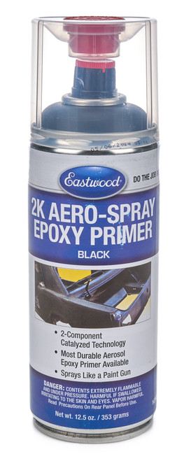 Paint - 2K AeroSpray - Epoxy Primer - Primer Black - 12 oz Aerosol - Each