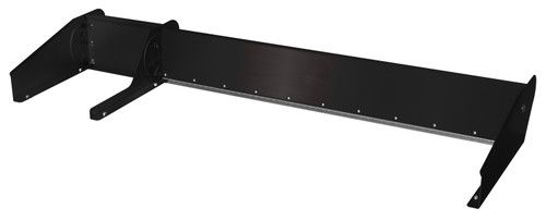 Spoiler - MD3 - 56 x 8 in - 32 x 8.25 Breakaway - 2-Piece - Aluminum / Plastic - Black Powder / Natural - Dirt Late Model - Kit Spoiler - MD3 - 56 x 8 in - 32 x 8.25 Breakaway - 2-Piece - Aluminum / Plastic - Black Powder / Natural - Dirt Late Model - Kit