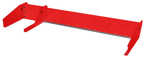 Spoiler - MD3 - 56 x 8 in - 32 x 8.25 Breakaway - 2-Piece - Aluminum / Plastic - Red Powder / Natural - Dirt Late Model - Kit Spoiler - MD3 - 56 x 8 in - 32 x 8.25 Breakaway - 2-Piece - Aluminum / Plastic - Red Powder / Natural - Dirt Late Model - Kit