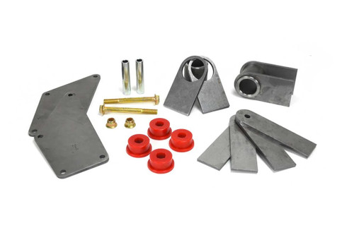 Motor Mount - Weld-On - Bushings / Hardware / Mounting Tabs Included - Steel - Natural - Ford Godzilla - Kit Motor Mount - Weld-On - Bushings / Hardware / Mounting Tabs Included - Steel - Natural - Ford Godzilla - Kit