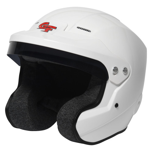 Helmet - Nova Open Face - Snell SA2020 - Head and Neck Support Ready - White - Small - Each