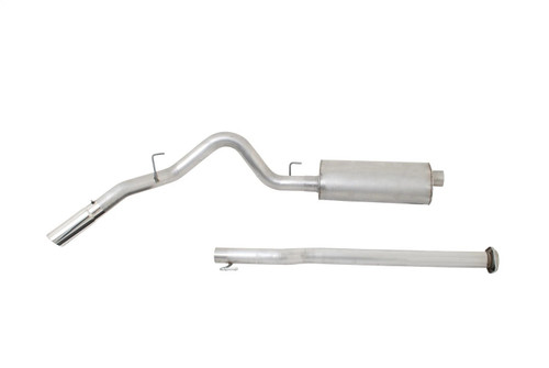 Exhaust System - Single Exhaust - Cat-Back - 3 in Tailpipe - 4 in Tips - Steel - Aluminized - Ford Fullsize Truck 2015-19 - Kit