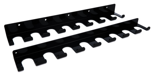 Radius Rod Rack - Tray - Lower - 20 in Long - 8 Rod Capacity - Aluminum - Black Powder Coat - Each