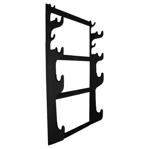 Axle Rack - Wall Mount - 2 Axle Sets Capacity - Aluminum - Black Powder Coat - Each Axle Rack - Wall Mount - 2 Axle Sets Capacity - Aluminum - Black Powder Coat - Each