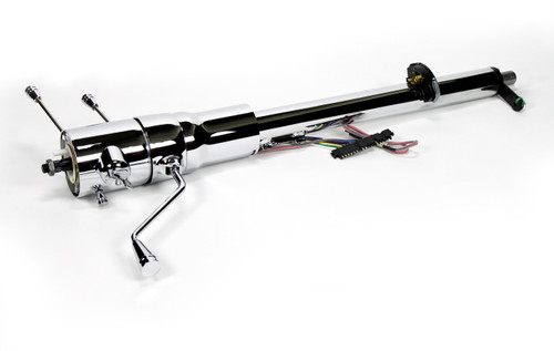 Steering Column - Retrofit - Tilt - Column Shift - Hazard / Turn Signal - Steel - Chrome Plated - GM B-Body 1971-76 / GM Fullsize Truck 1973-78 - Each Steering Column - Retrofit - Tilt - Column Shift - Hazard / Turn Signal - Steel - Chrome Plated - GM B-Body 1971-76 / GM Fullsize Truck 1973-78 - Each