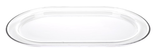 Air Cleaner Base - 21.62 x 12.62 x 1.1 in Tall Oval - Plastic - Clear - Each