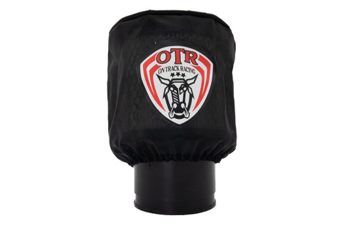 Air Filter Wrap - Round - 4.25 in Diameter - 5 in Tall - OTR Logo - Polyester - Black - Each