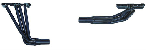 Headers - 1.625 to 1.75 to 1.875 in Primary - 3 in Collector - Gaskets / Hardware Included - Steel - Black Paint - Small Block Chevy - Pair Headers - 1.625 to 1.75 to 1.875 in Primary - 3 in Collector - Gaskets / Hardware Included - Steel - Black Paint - Small Block Chevy - Pair
