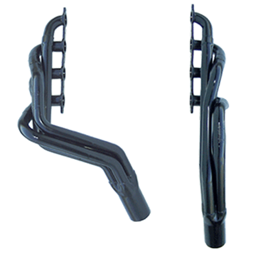 Headers - 1.75 in Primary - 3.5 in Collector - Gaskets / Hardware Included - Steel - Black Paint - GM LS-Series - Pair Headers - 1.75 in Primary - 3.5 in Collector - Gaskets / Hardware Included - Steel - Black Paint - GM LS-Series - Pair