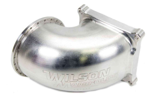Intake Elbow - V-Band Flange Throttle Body - Aluminum - Natural - Dominator Flange - Each