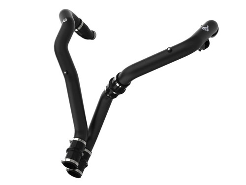 Intercooler Pipe - BladeRunner - Aluminum - Black Powder Coat - Turbocharger to Intercooler - Ford EcoBoost V6 - Ford Fullsize Truck 2017-20 - Each