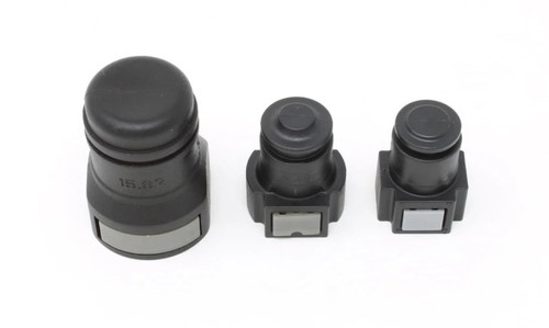 Blanking Cap - 5/8 in / 3/8 in / 5/16 in - Plastic - Black - LT-Series Fuel Pump Module Hats - Kit