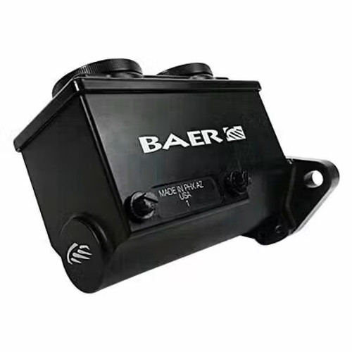 Master Cylinder - Remaster - 1.125 in Bore - Integral Reservoir - Passenger Side Port - Aluminum - Black Anodized - Each