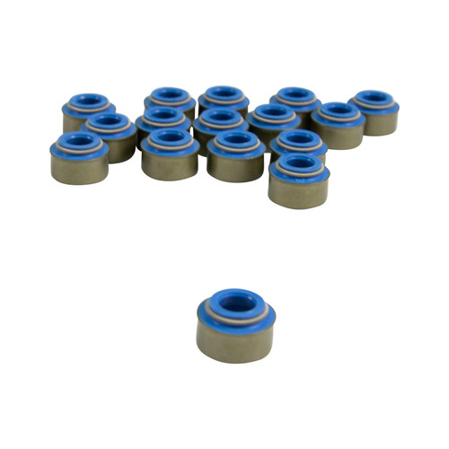 Valve Stem Seal - Positive Stop - 5/16 in Valve Stem - 0.470 in Guide - Steel Body / Viton - Set of 16