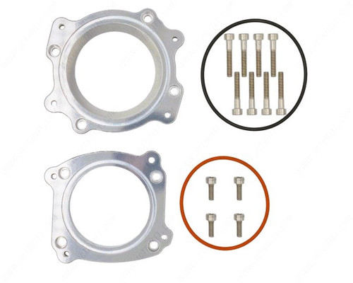 Throttle Body Adapter - O-Ring / Hardware - Aluminum - Clear Anodized - GM LT-Series - Each