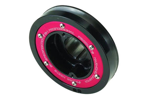 Harmonic Balancer - 6.9 in OD - Steel - Black Paint - Internal Balance - Nissan / Datsun L-Series 1970-83 - Each