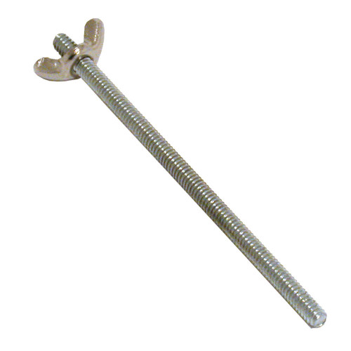 Air Cleaner Stud - 1/4-20 in Thread - 5 in Long - Wing Nut Included - Steel - Chrome - Each Air Cleaner Stud - 1/4-20 in Thread - 5 in Long - Wing Nut Included - Steel - Chrome - Each