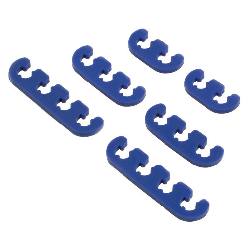 Spark Plug Wire Loom - 7-9 mm - Plastic - Blue - Universal - Kit