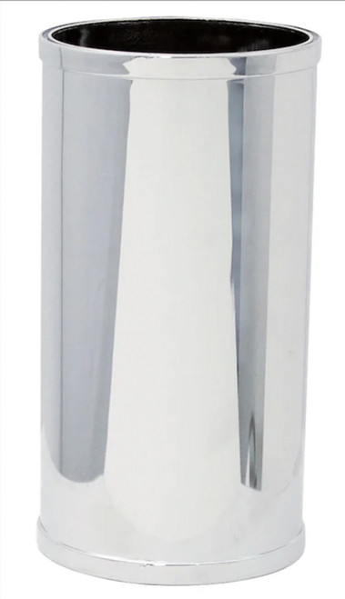 Air Intake Pipe - 3 in Diameter - 6 in Long - Plastic - Chrome - Each