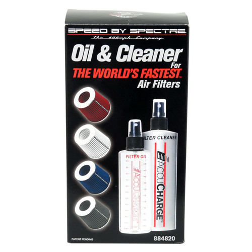 Air Filter Service Kit - 12 oz Pump Bottle Cleaner - 8 oz Pump Bottle Blue Oil - Spectre Flow Filters - Kit