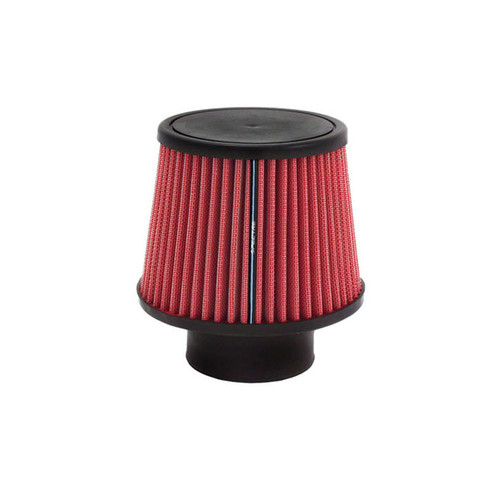 Air Filter Element - Conical - 6 in Base - 4.75 in Top Diameter - 6.5 in Tall - Synthetic - Red - Universal - Each