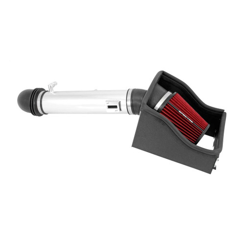 Air Induction System - Reusable Oiled Filter - Aluminum - Polished - Ford Fullsize Truck 2011-14 - Kit