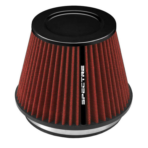 Air Filter Element - Conical - 7.719 in Base - 5.219 in Top Diameter - 6.219 in Tall - Synthetic - Red - Universal - Each Air Filter Element - Conical - 7.719 in Base - 5.219 in Top Diameter - 6.219 in Tall - Synthetic - Red - Universal - Each
