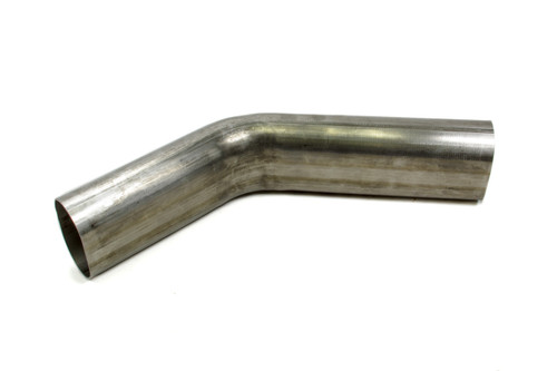 Exhaust Bend - 45 Degree - Mandrel - 3 in Diameter - 4.5 in Radius - 6 x 6 in Legs - 16 Gauge - Stainless - Each